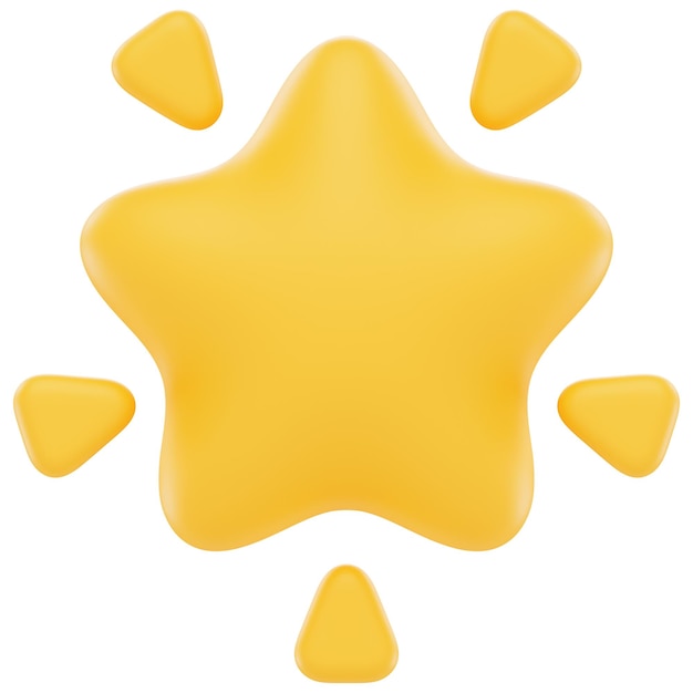 uma estrela amarela em forma de estrela que tem a forma de uma estrela