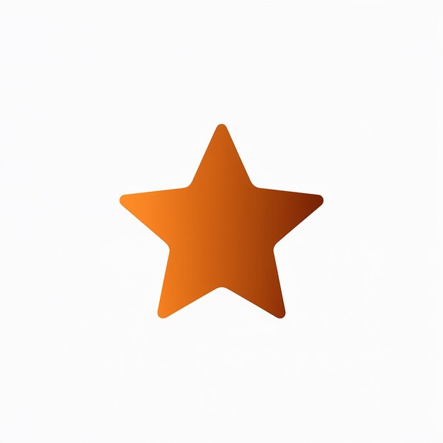 uma estrela com uma estrela é mostrada em um fundo branco