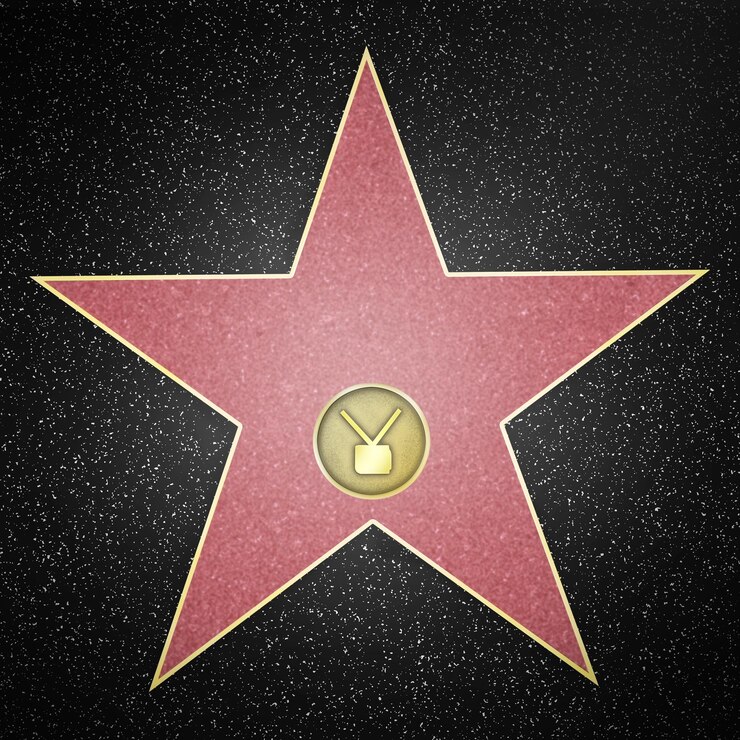 Foto uma estrela na calçada da fama de hollywood