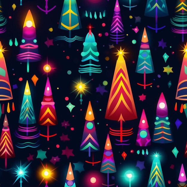 Uma exibição colorida de luzes de natal e a palavra "feliz aniversário".