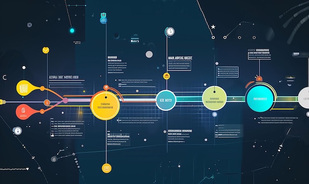 Uma exibição visualmente atraente de uma estratégia de marketing