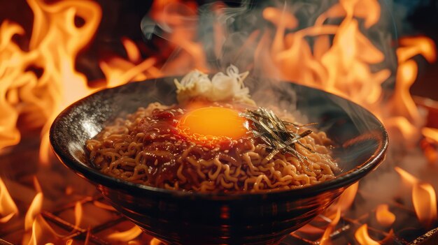 Foto uma experiência de ramen gourmet