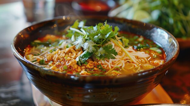 Foto uma experiência de ramen gourmet