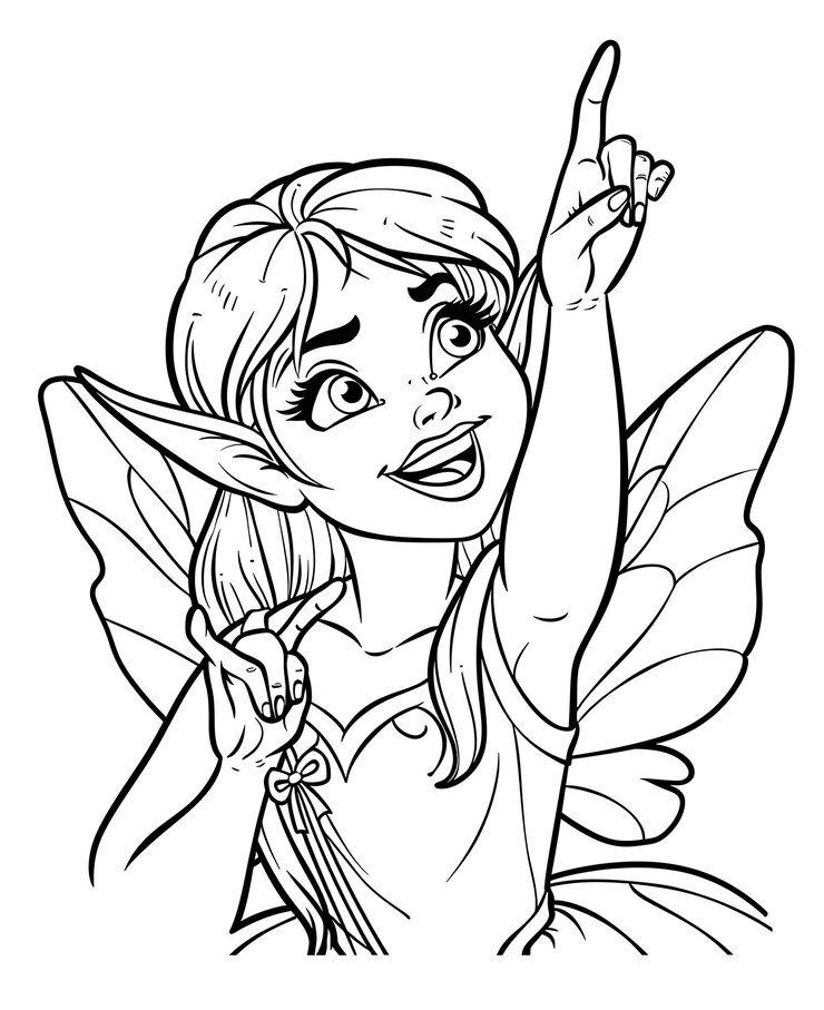 Foto uma fada de desenho animado com asas de borboleta e uma flor