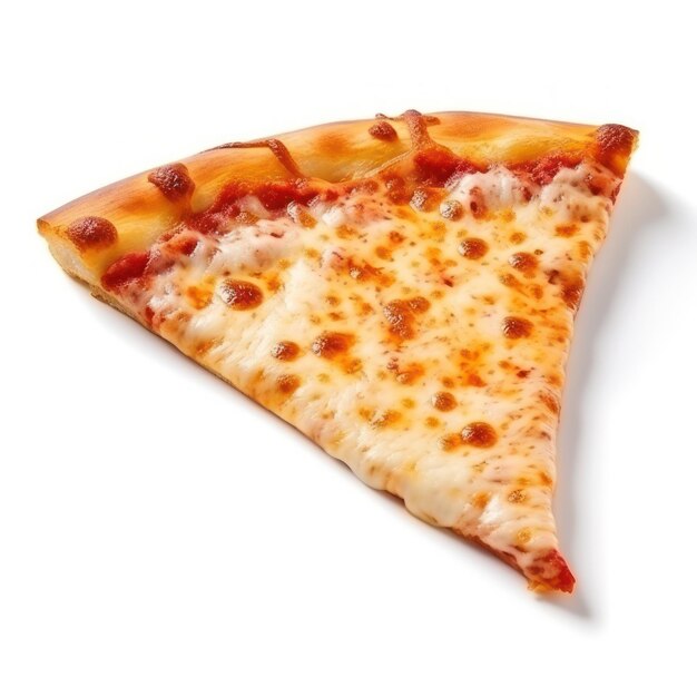 Foto uma fatia de pizza isolada