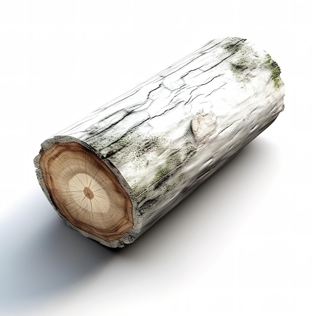 Uma fatia de tronco de árvore