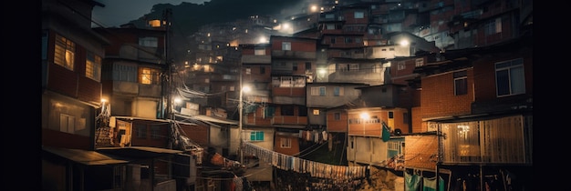 Uma favela no Brasil