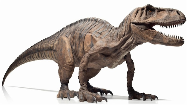 Uma figura de dinossauro com pescoço longo e pescoço longo.