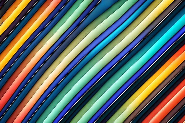 Uma fileira de lápis coloridos com um sendo usado como régua.