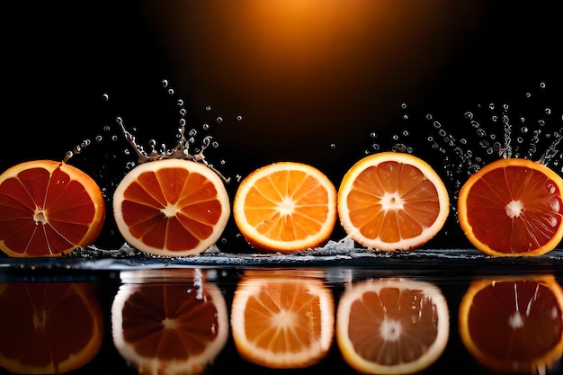Uma fileira de laranjas com a palavra laranja