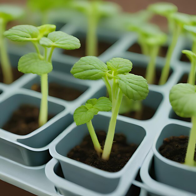 uma fileira de plantas verdes com as palavras hortelã sobre elas