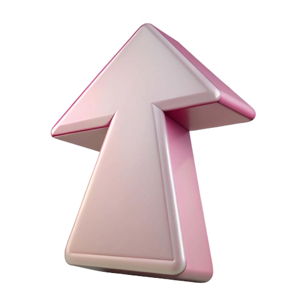 uma flecha rosa apontando para cima com a palavra quot up quot