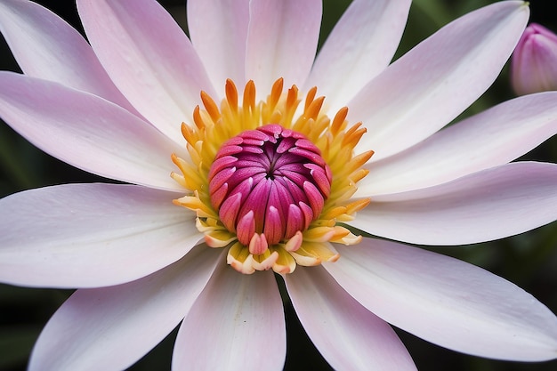 Uma flor bonita com uma macrofloração.