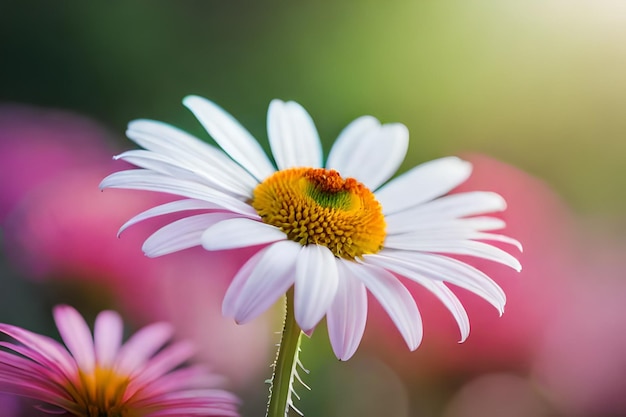 Foto uma flor com uma abelha nela