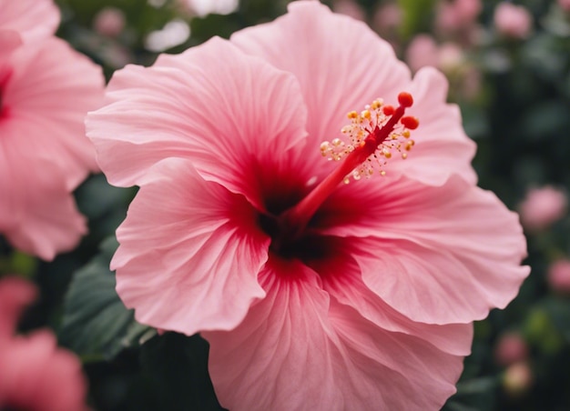 Uma flor de hibisco