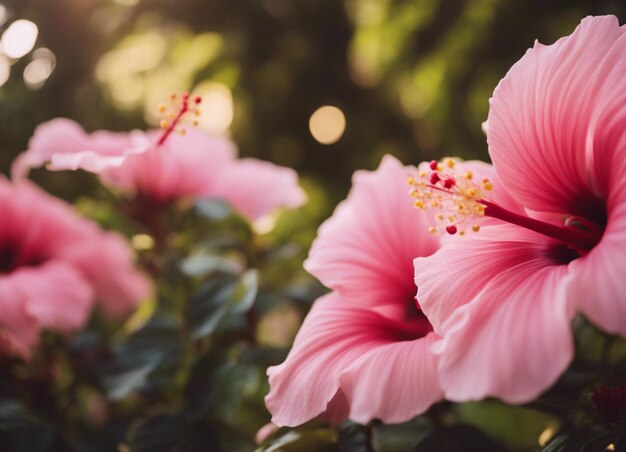 Foto uma flor de hibisco