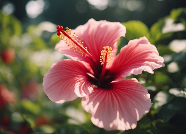 Foto uma flor de hibisco