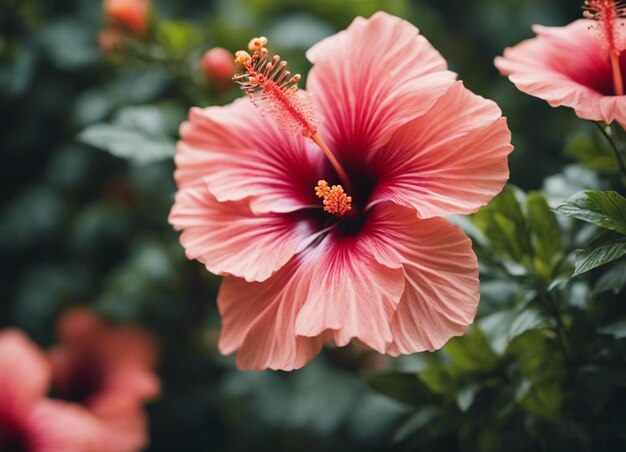 Uma flor de hibisco