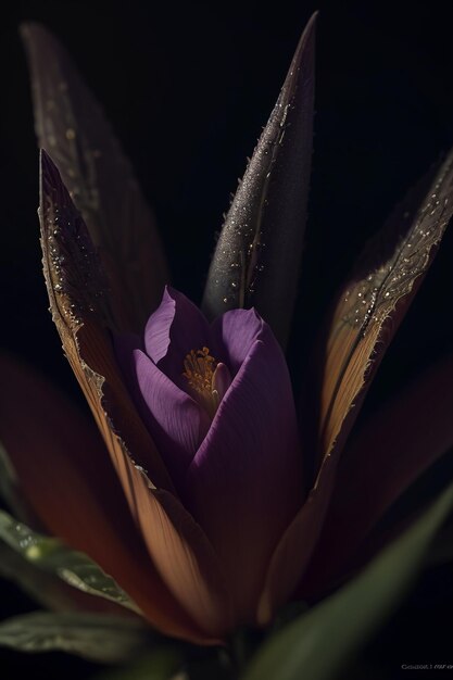 uma flor em um vaso