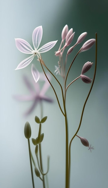 uma flor em um vaso