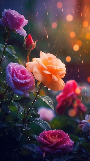 Uma flor na chuva