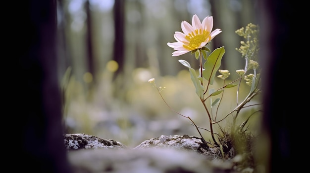 Uma flor na floresta