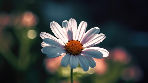 Uma flor que está ao sol