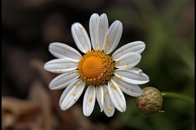 Uma flor que está em um vaso de flores