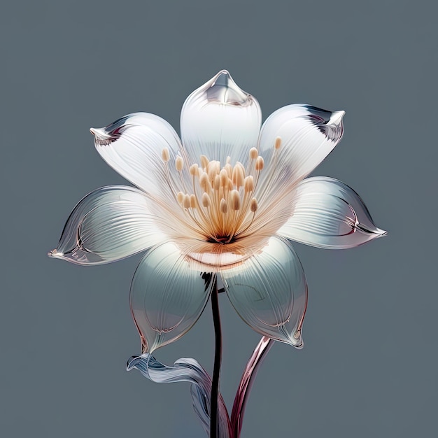 uma flor que tem o nome de " lírio " nele.