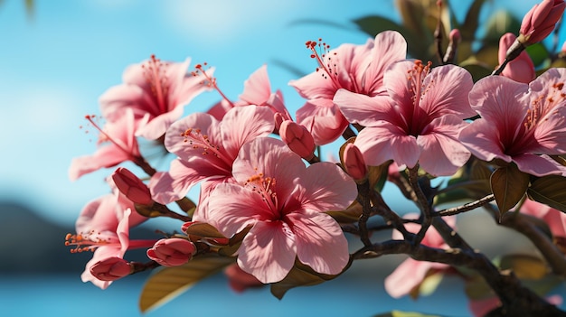 Uma flor rosa com a palavra cereja nela.