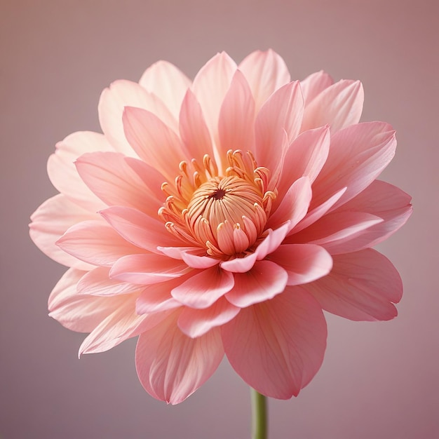 uma flor rosa com detalhes dourados nas pétalas