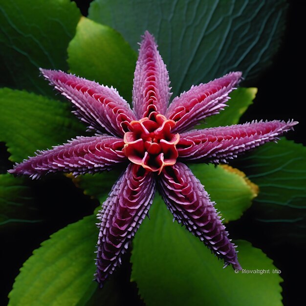 uma flor roxa com o nome "pétala".