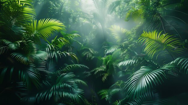 Uma floresta solitária intocada pelo homem