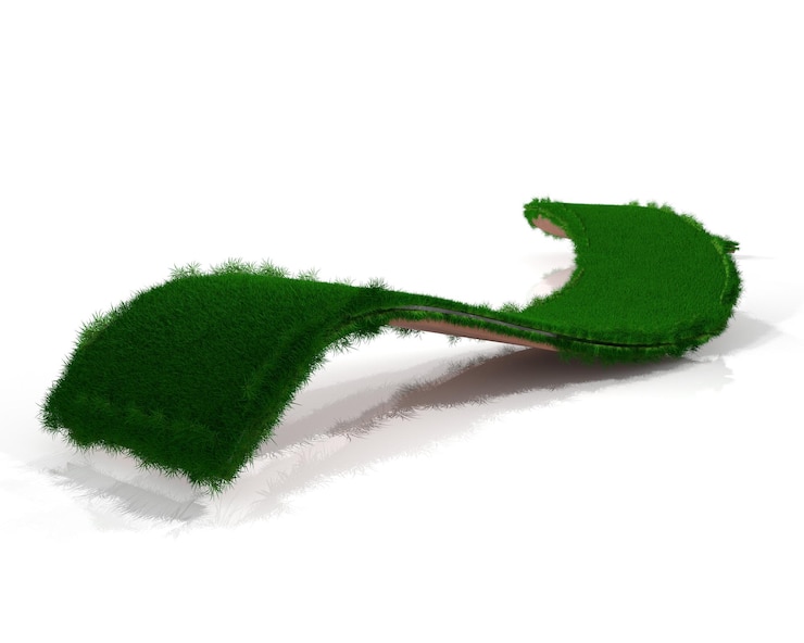 Foto uma folha de feltro verde com um feltro verde