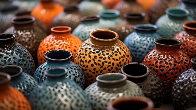 Uma foto cativante de cerâmica ou cerâmica de design criativo