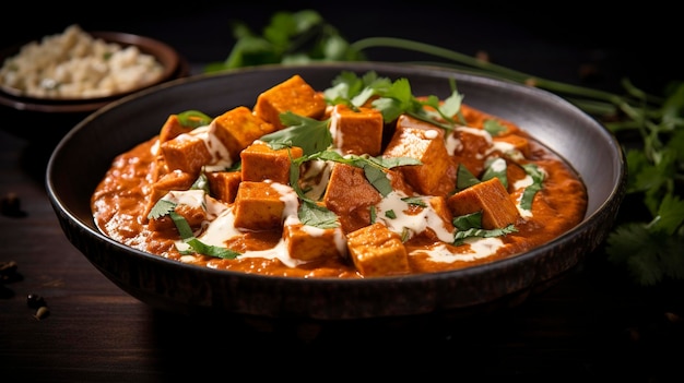 Uma foto com detalhes de alta qualidade Rich Makhani Paneer