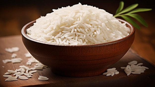 Uma foto de arroz basmati fofo