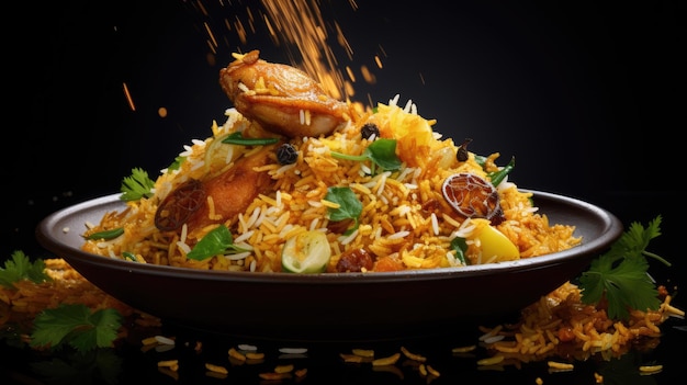 uma foto de biryani