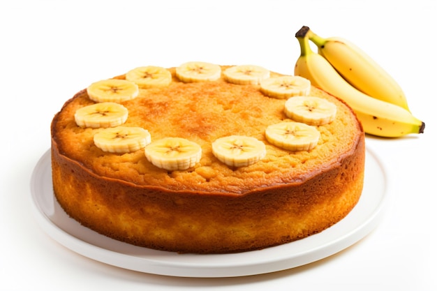 Foto uma foto de bolo de banana