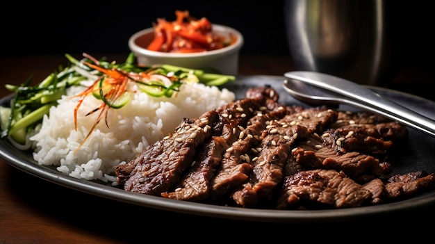 Uma foto de carne Bulgogi