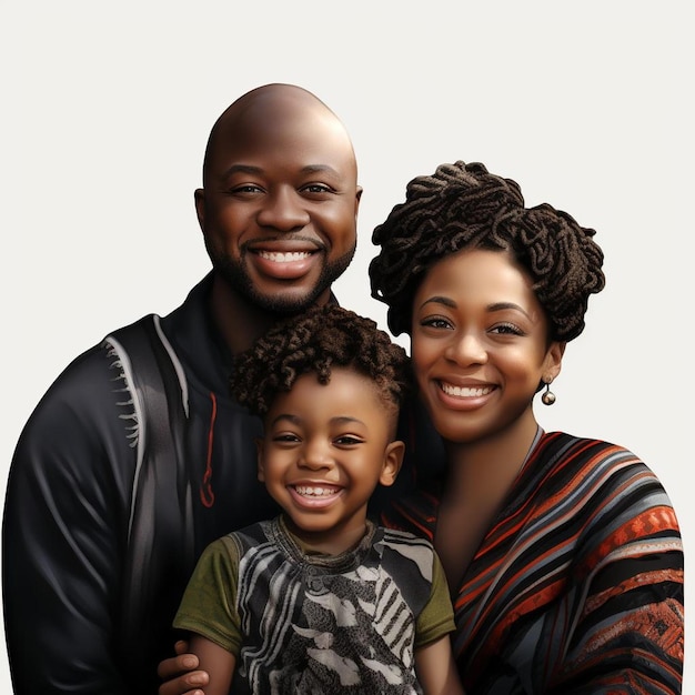 uma foto de família com uma criança e uma mulher com uma camisa que diz “família”.
