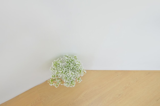 Uma foto de flores colocadas na sala de estar que se adequasse a uma acomodação emocional