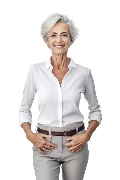 Foto uma foto de retrato de um educador sorridente realista