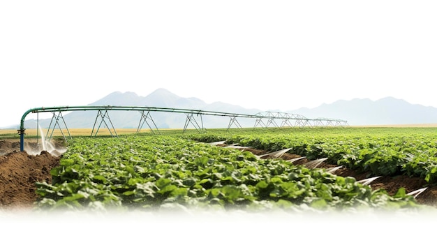 Uma foto de sistemas de irrigação para agricultura orgânica