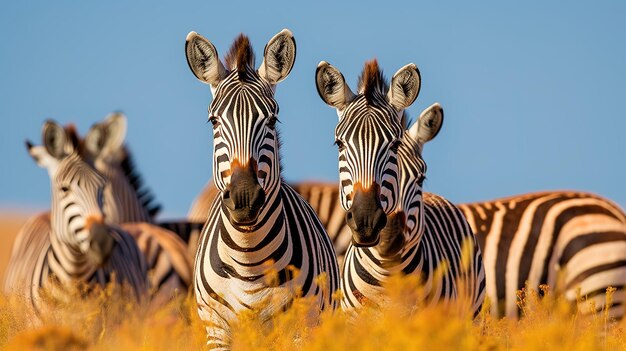 Uma foto de um animal selvagem com o céu ao fundo