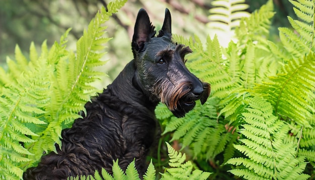 Uma foto de um cão.