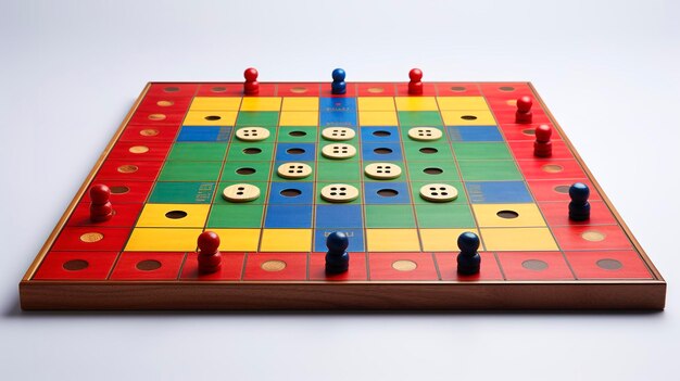 Foto uma foto de um tabuleiro de jogo de ludo