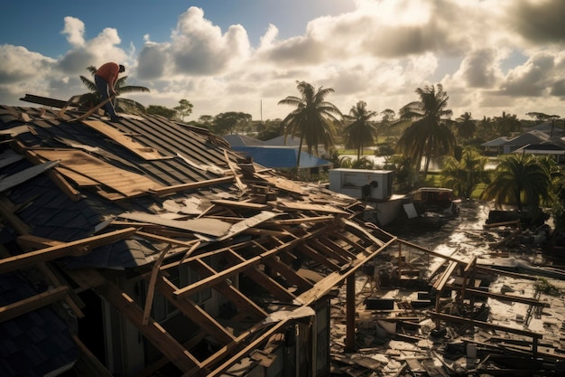 Uma foto de uma casa abandonada