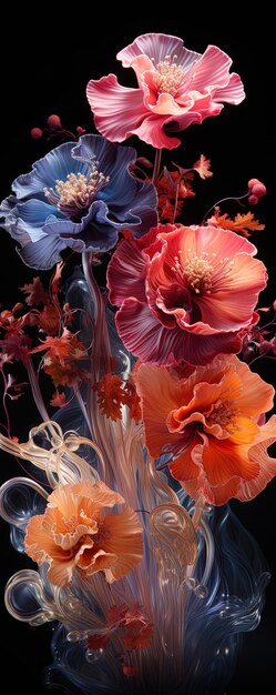 Foto uma foto de uma flor que diz hibisco