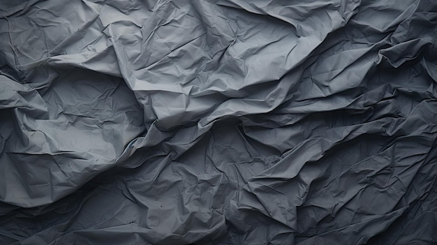 Uma foto de uma luz aérea de papel cinza enrugado